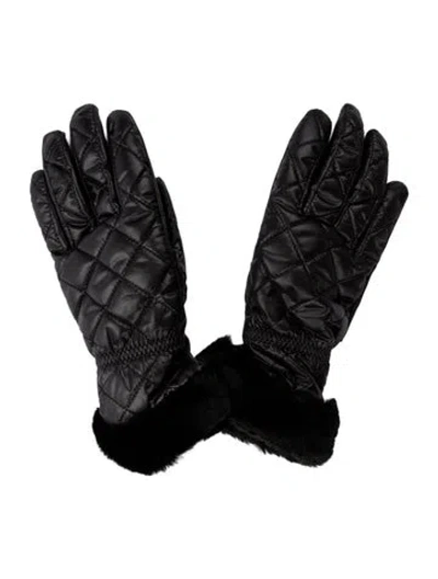 Pre-owned Ugg Fur Winter Gloves W/tags In Black