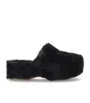 Ugg Fuzz Sugar Black Clog In Black