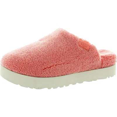 Ugg Fuzz Sugar Terry Slide Womens Cushioned Footbed Terry Cloth Slide Slippers In Multi