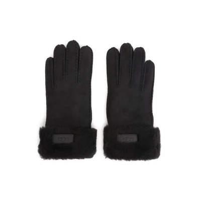Ugg Suede Gloves In Black