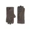 Ugg ® Genuine Shearling Lined Leather Tech Gloves In Charcoal