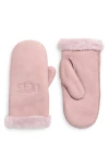 Ugg ® Genuine Shearling Lined Mittens In Pink