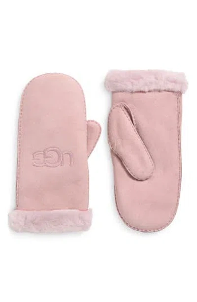 Ugg ® Genuine Shearling Lined Mittens In Pink