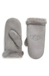 Ugg ® Genuine Shearling Lined Mittens In Metal