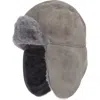 Ugg Kids' ® Genuine Shearling Trapper Hat In Gray