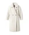 Ugg Gertrude Faux-shearling Coat In White