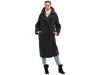 Ugg Teddy-texture Double-breasted Coat In Black