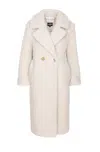 Ugg Gertrude Faux-shearling Coat In White