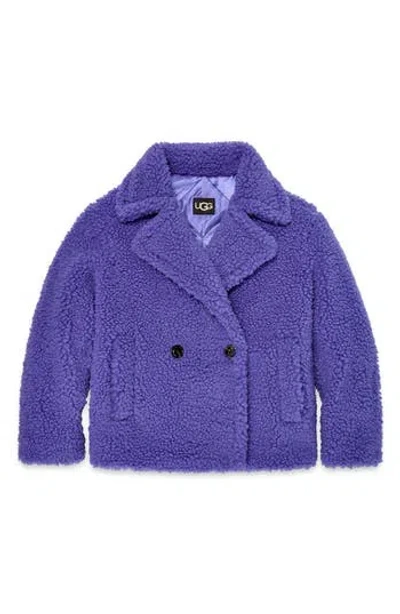 Ugg ® Gertrude Teddy Faux Shearling Coat In Purple