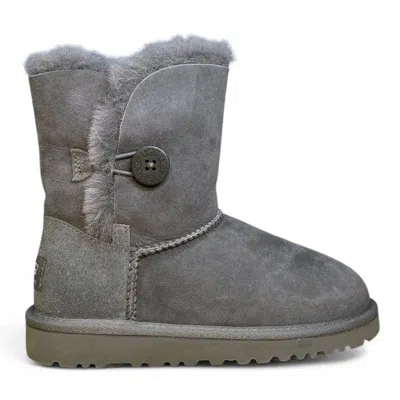 Ugg Kids' Girl's Bailey Button Boots In Grey In Gray