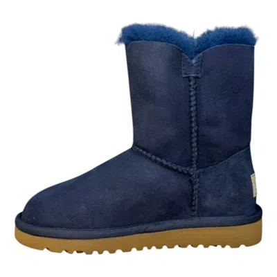Ugg Kids' Girl's Bailey Button Boots In Navy In Blue