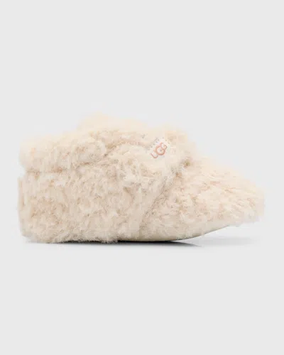 Ugg Kids' Girl's Bixbee Fleece Booties, Baby In Ncff  Natural Curly Faux Fur