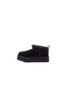 Ugg Girl Boots 1157791 Blk Kids Classic Ultra Mini Platfo Black In Black