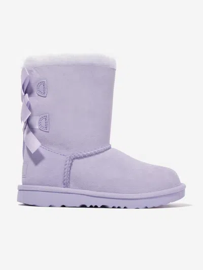 Ugg Kids' Girls Bailey Bow Ii Boots In Purple