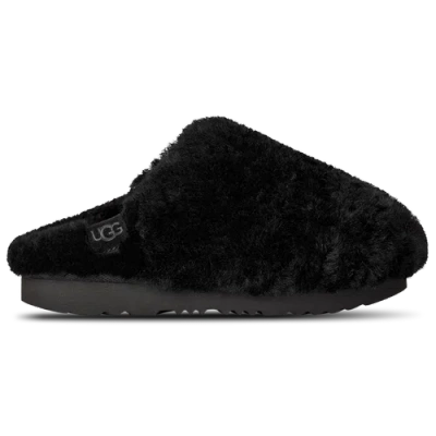 Ugg Kids' Girls Classic Fluffed Slip-on In Black