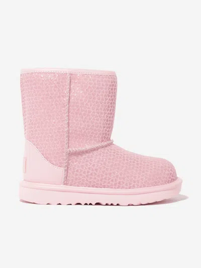 Ugg Kids' Girls Classic Ii Gel Hearts Boots In Pink