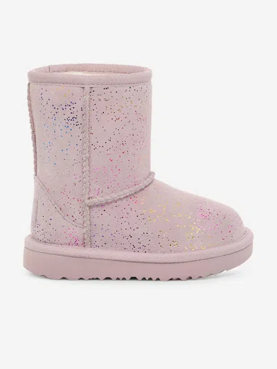 Ugg Kids'  Girls Classic Ii Shimmer Sky Boots In Purple