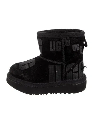 Pre-owned Ugg Babies' Girls' Classic Mini Scatter Boots In Black