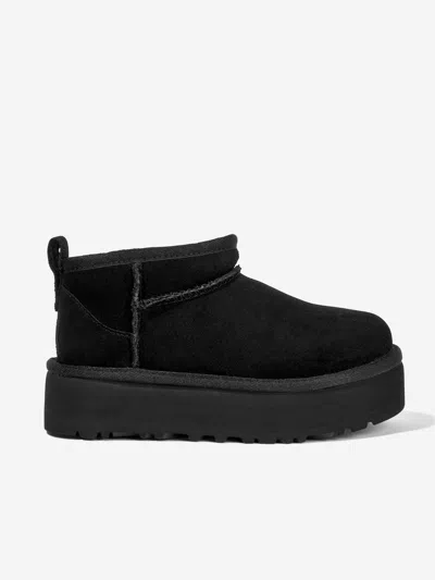 Ugg Kids' Girls  Ultra Mini Platform In Black