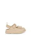 Ugg Kids' W Goldenglow Logo-embossed Sandals In Sea Salt