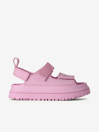 Ugg Goldenglow (toddler/little Kid/big Kid) Kid's Shoes Pink Diamond : 4 Big Kid M, Synthetic/textile In Black