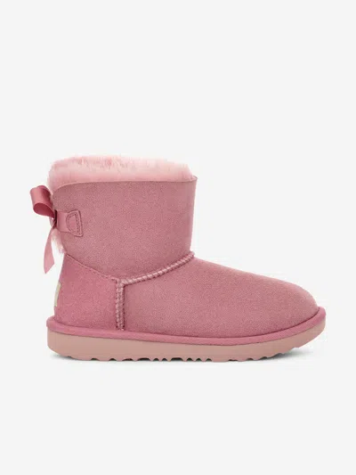 Ugg Kids'  Girls Mini Bailey Bow Ii Boots In Pink