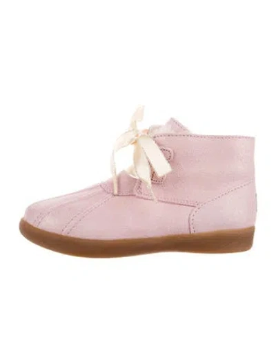 Pre-owned Ugg Kids' Girls' Pink Glitter Ankle Boots