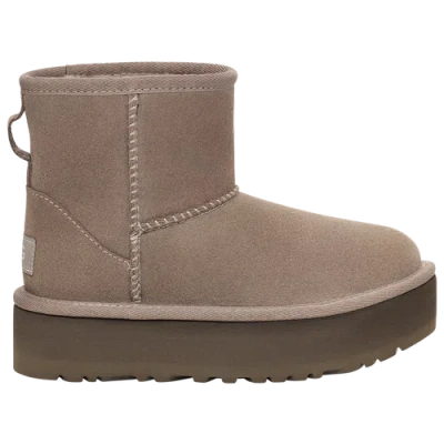 Ugg Girls Preschool   Classic Mini Platform In Smoke Plume/smoke Plume