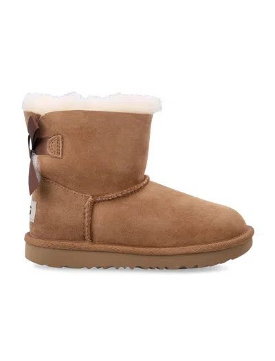 Ugg Girls' Sheepskin-lined Mini Boot In Brown