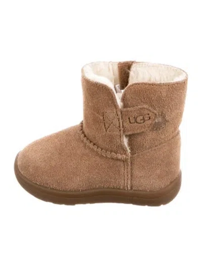 Pre-owned Ugg Babies' Girls' Suede Ankle Boots In Brown