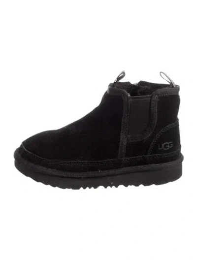 Pre-owned Ugg Kids' Girls' Suede Boots In Black