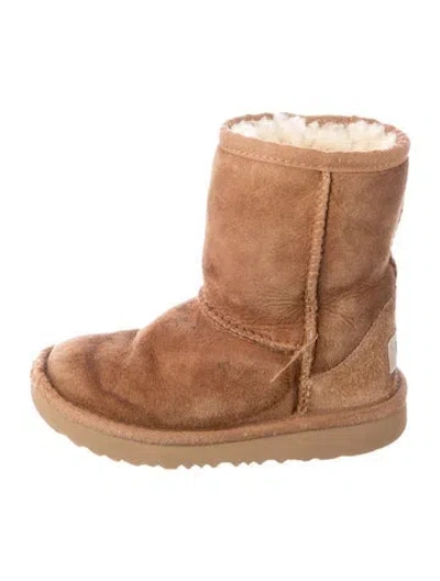 Pre-owned Ugg Babies' Girls' Suede Boots In Brown