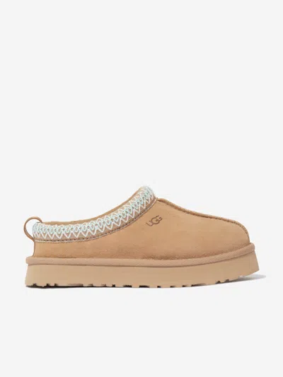 Ugg Girls Tazz Slippers In Beige
