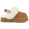 Ugg Girls' Funkette Shearling Slingback Slippers - Little Kid In Chestnut/chestnut
