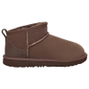 Ugg Brown Classic Ultra Mini Ankle Boots In Burnt Cedar/brown