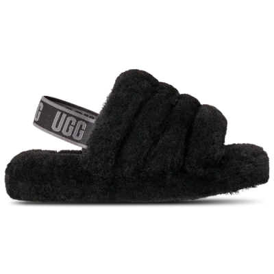 Ugg Kids' Girls  Fluff Yeah Slides In Black