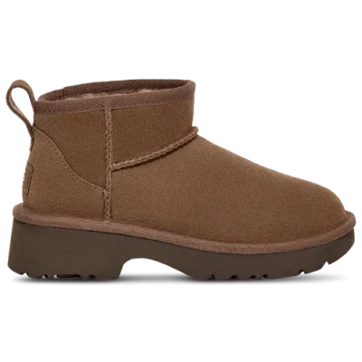 Ugg Kids' Girls   Ultra Mini New Heights In Hickory/brown