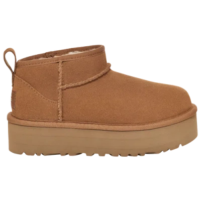 Ugg Girls   Ultra Mini Platform In Chestnut/chestnut