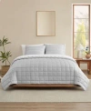 Ugg Gizelle Reversible Quilt Set In Gray
