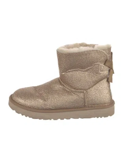Pre-owned Ugg Glitter Bow Accents Boots