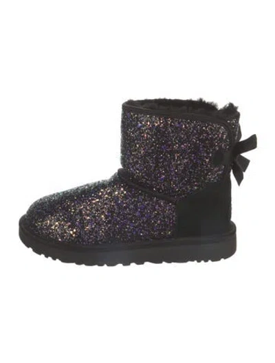 Pre-owned Ugg Glitter Glitter Accents Boots In Black