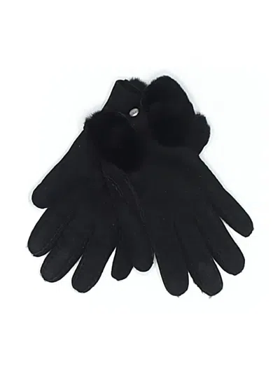 Pre-owned Ugg Gloves In Black