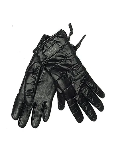 Pre-owned Ugg Gloves In Black