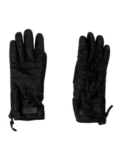 Pre-owned Ugg Gloves In Black