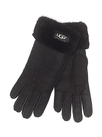 Pre-owned Ugg Gloves In Black