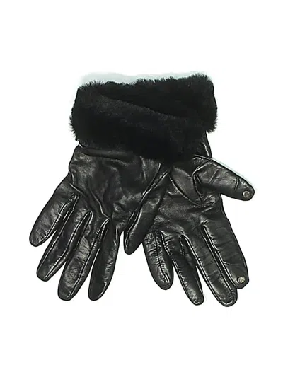 Pre-owned Ugg Gloves In Black