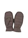 Ugg Fluff Quilted Gloves In Brown