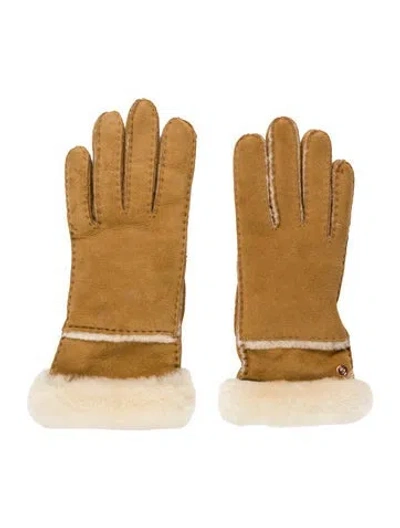 Pre-owned Ugg Gloves In Neutral