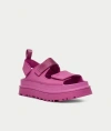 Ugg Golden Glow Touch-strap Sandals In Mangosteen