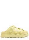 Ugg Golden Glow Rubber Sliders In Yellow